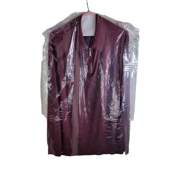 Stefano Ricci Men's Cashmere-Silk Quarter-Zip Polo Sweater w/ Crocodile size XL - Picture 8 of 12